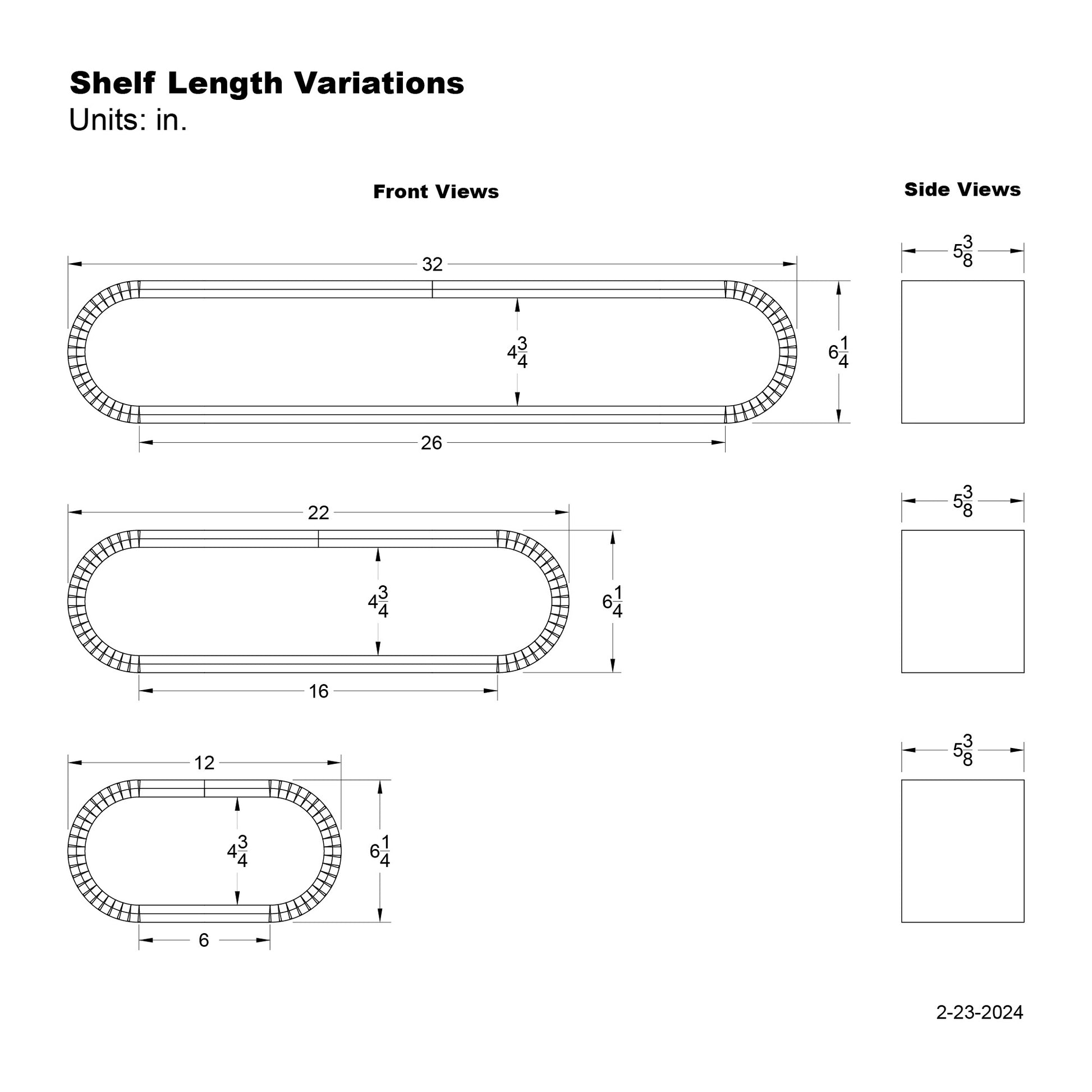 Illuminated Oval Shelf Dimensions