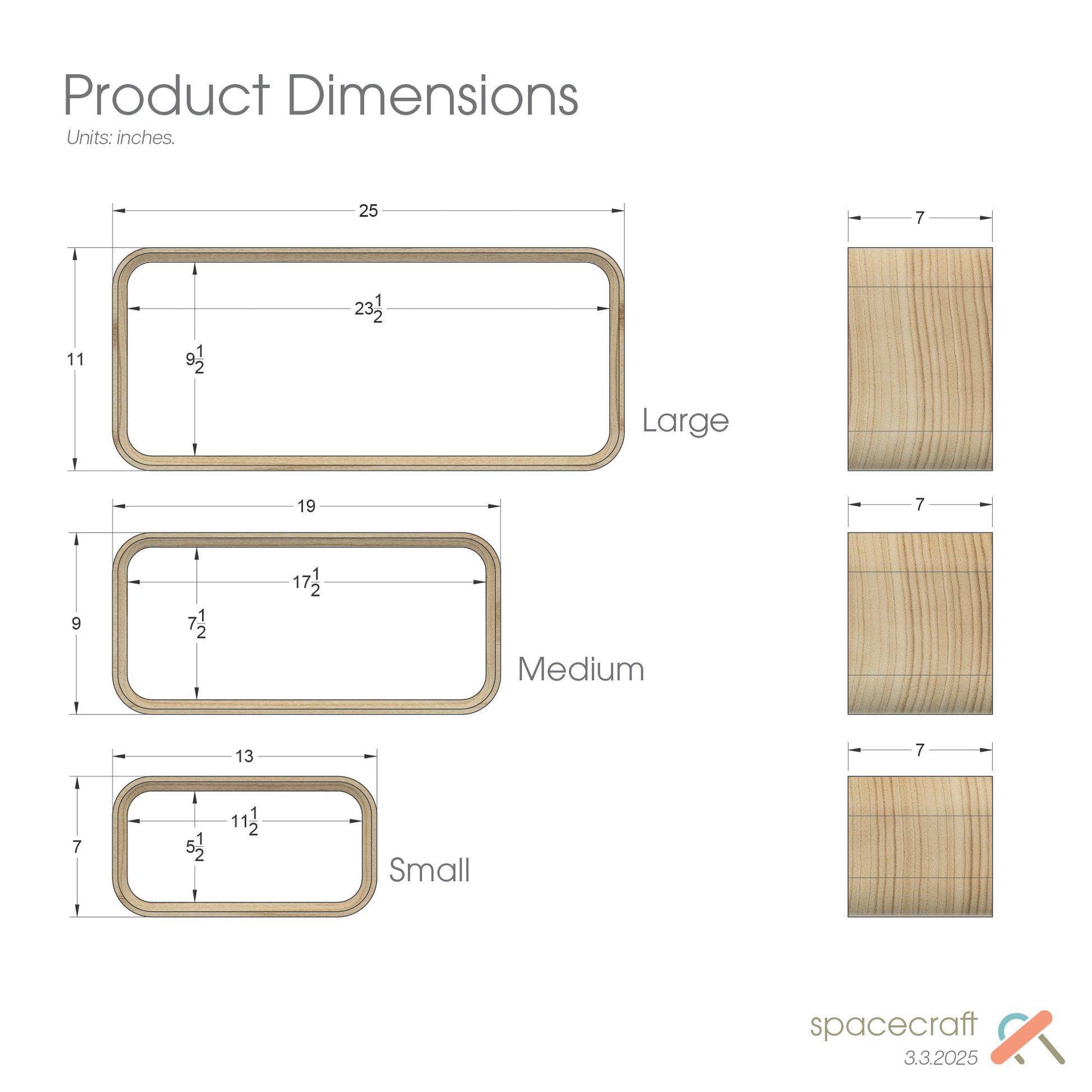 Rectangle Shelf Dimensions